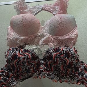 2 Victoria's Secret PINK Bralettes